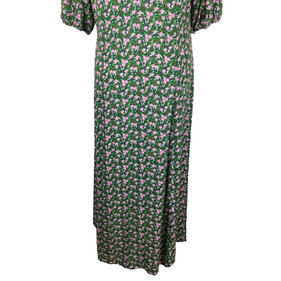 ASOS Cottage Core Collared Midi Tea Dress in Floral Print Nwot - Picture 11 of 14